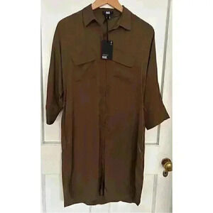 BNWT Paige Mayslie Shirt Dress in Cactus Size M ***Issue***